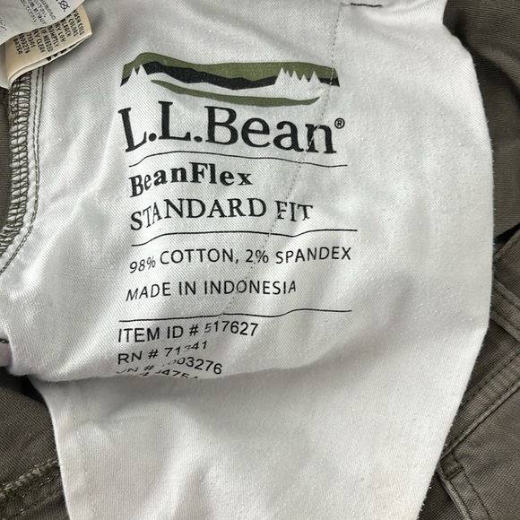 L.L. Bean Cotton Brown-Green Cargo Pants - Picture 9 of 11